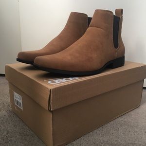 ASOS DESIGN Chelsea Boots in Tan Faux Suede